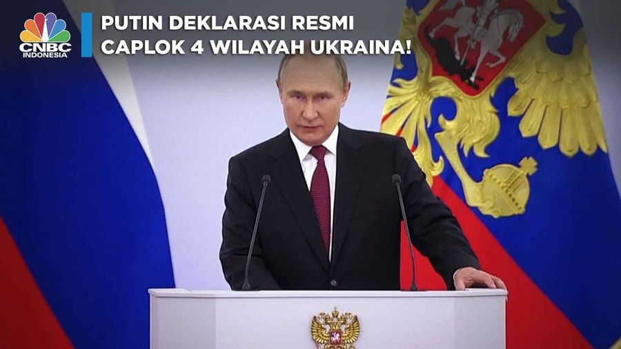 Putin Deklarasi Resmi Caplok 4 Wilayah Ukraina!