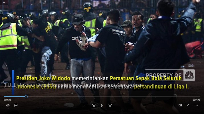 Jokowi Desak Kapolri Usut Tuntas Tragedi Kanjuruhan (CNBC Indonesia TV)