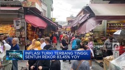 Inflasi Turki Terbang Tinggi, Sentuh Rekor 83,45% YoY