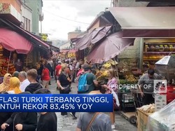 Inflasi Turki Terbang Tinggi, Sentuh Rekor 83,45% YoY
