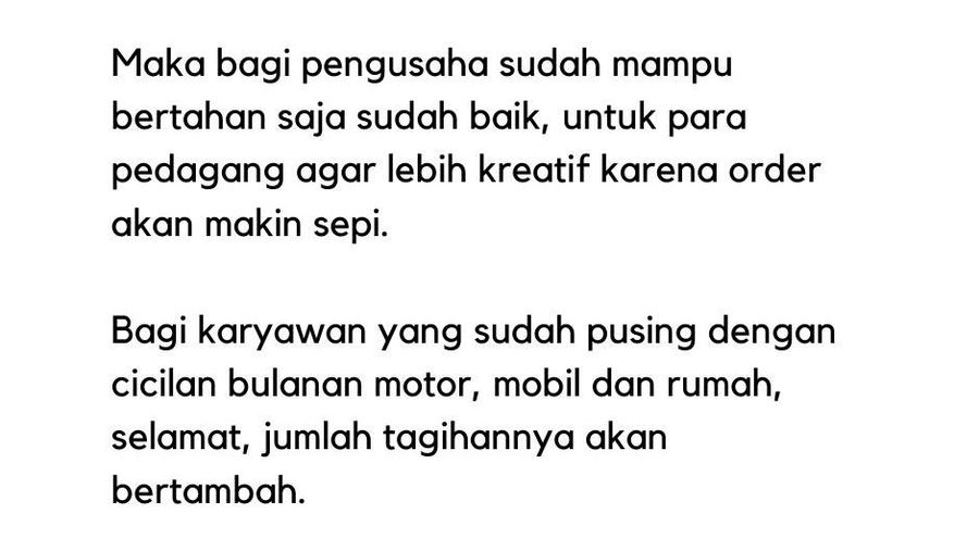 Dampak suku bunga naik