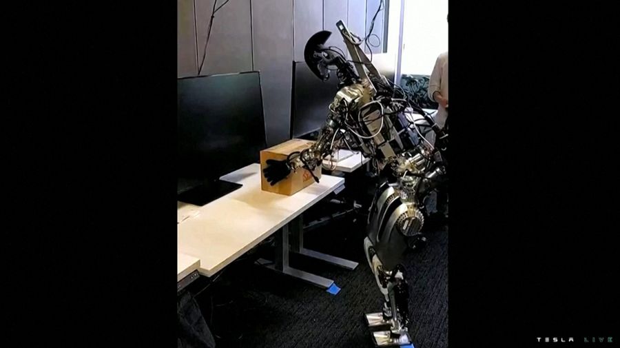 Robot humanoid  Optimus (Reuters TV)