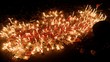 Potret Pilu Tragedi Kanjuruhan dalam Nyala Lilin dan Air Mata