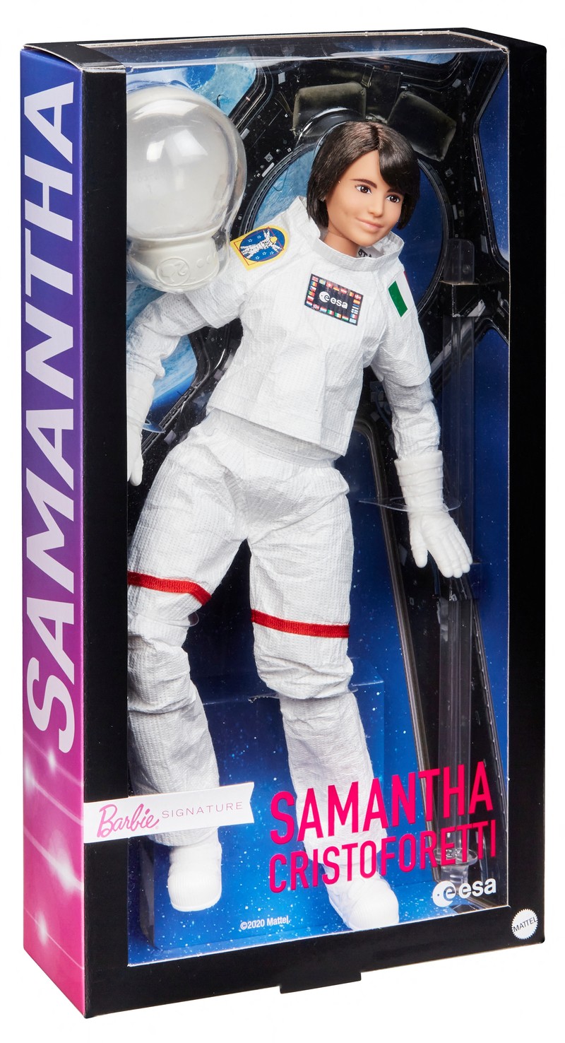 A handout picture shows Europe's first female commander of the ISS, ESA astronaut Samantha Cristoforetti with her lookalike Barbie doll at the International Space Station (ISS). ESA/Handout via REUTERS   THIS IMAGE HAS BEEN SUPPLIED BY A THIRD PARTY. MANDATORY CREDIT. NO RESALES. NO ARCHIVES. NO NEW USE AFTER NOVEMBER 3, 2022