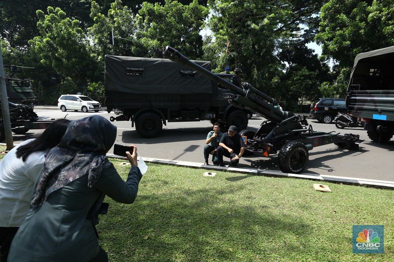 Pameran Alutsista di Istana Mereka, Jakarta. (CNBC Indonesia/Tri Susilo)