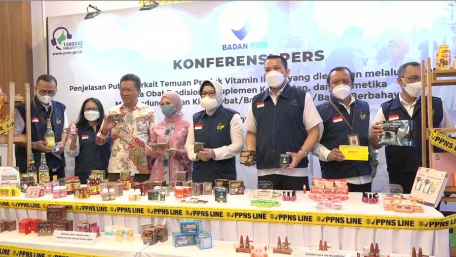 Temuan obat ilegal BPOM. (BPOM)