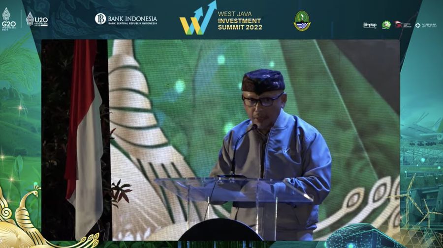 Kepala Kantor Perwakilan Bank Indonesia Jawa Barat, Herawanto di acara KTT Investasi Jawa Barat 2022. (Tangkapan Layar Youtube)