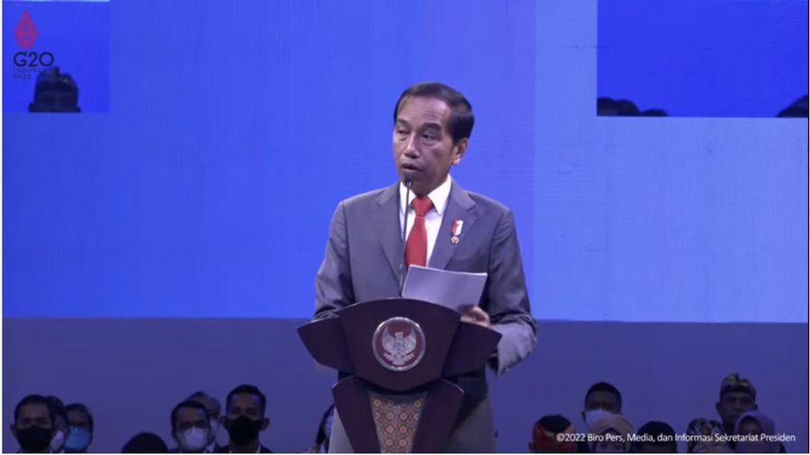 Konferensi ke-3 Ekonomi Kreatif Dunia Tahun 2022, BICC, Bali, 6 Oktober 2022/ Youtube Sekertaris Presiden