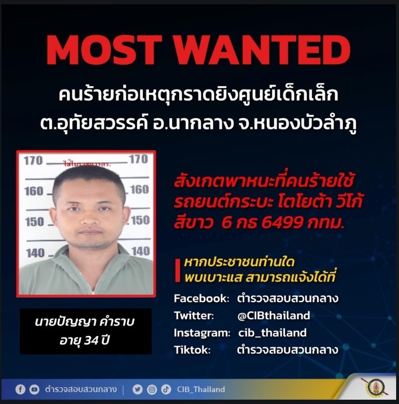 In this image taken from video, officials enter the site of an attack at a daycare canter, Thursday, Oct. 6, 2022, in the town of Nongbua Lamphu, north eastern Thailand. More than 30 people, primarily children, were killed Thursday when a gunman opened fire the childcare center authorities said. (TPBS via AP)