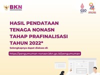 Cek Pengumuman Data Prafinalisasi Tenaga Non-ASN 2022 di Sini