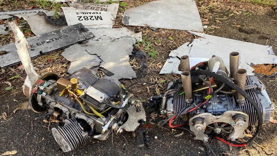 A view shows fuel storage facilities damaged by a Russian suicide drones strike, which Ukrainian authorities consider to be Iranian made unmanned aerial vehicles (UAVs) Shahed-136, amid Russia's attack on Ukraine, in Kharkiv, Ukraine October 6, 2022. REUTERS/Vitalii Hnidyi