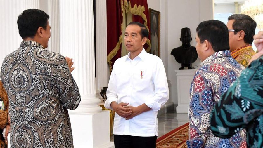 Presiden Jokowi Menerima Direksi dan Ketua Dewas BPJS Ketenagakerjaan, 7 OKtober 2022. Rusman - Biro Pers Sekretariat Presiden