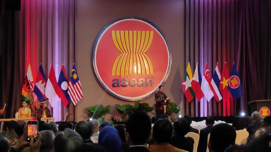 Presiden Jokowi meresmikan Gedung ASEAN Secretariat (ASEC) yang baru pada hari Kamis, 8 Agustus 2019.