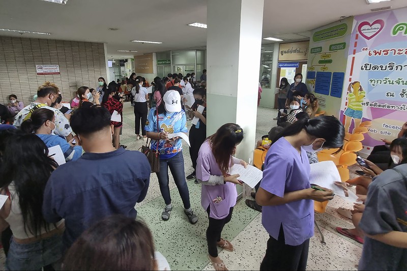 A police officer stands outside a day care center which was the scene of a mass shooting, in the town of Uthai Sawan, around 500 km northeast of Bangkok in the province of Nong Bua Lam Phu, Thailand October 6, 2022. REUTERS/Athit Perawongmetha