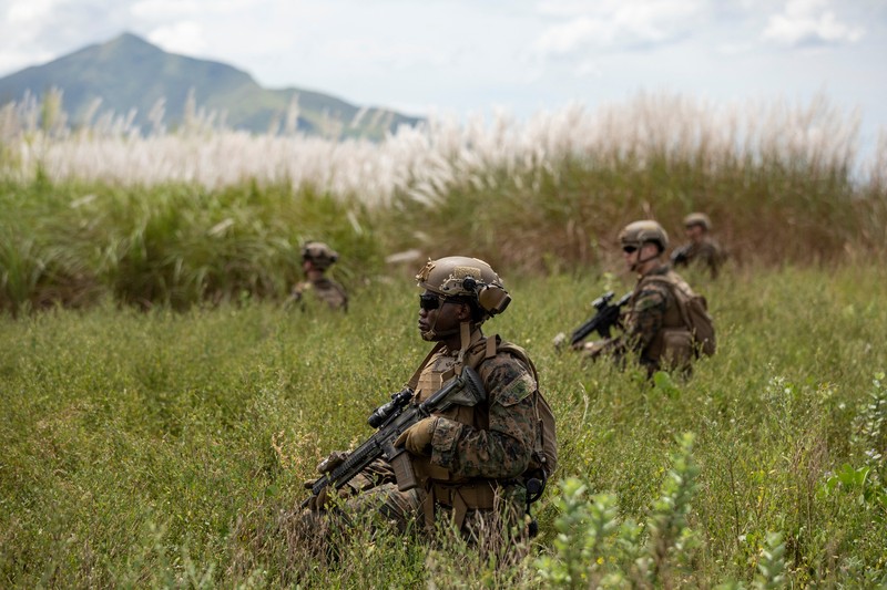 Amerika Serikat (AS) dan Korea Selatan (Korsel) menggelar latihan maritim gabungan dengan kapal induk AS pada Jumat (7/10) waktu setempat. (REUTERS/ELOISA LOPEZ) Amerika Serikat (AS) dan Korea Selatan (Korsel) menggelar latihan maritim gabungan dengan kapal induk AS pada Jumat (7/10) waktu setempat. (REUTERS/ELOISA LOPEZ)