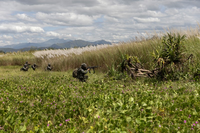 Amerika Serikat (AS) dan Korea Selatan (Korsel) menggelar latihan maritim gabungan dengan kapal induk AS pada Jumat (7/10) waktu setempat. (REUTERS/ELOISA LOPEZ) Amerika Serikat (AS) dan Korea Selatan (Korsel) menggelar latihan maritim gabungan dengan kapal induk AS pada Jumat (7/10) waktu setempat. (REUTERS/ELOISA LOPEZ)