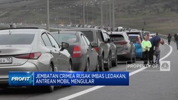 Jembatan Crimea Rusak Imbas Ledakan, Antrean Mobil Mengular