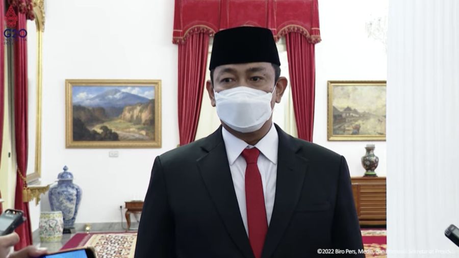 Keterangan Pers Kepala Lembaga Penyedia Barang/Jasa Pemerintah, Istana Negara, 10 Oktober 2022. (Dok: Tangkapan layar Youtube Setpres RI)