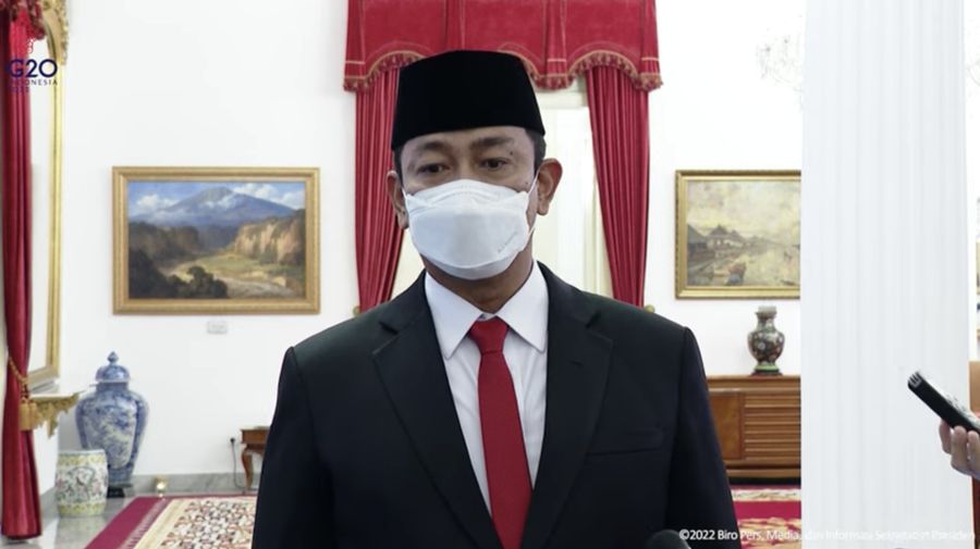 Keterangan Pers Kepala Lembaga Penyedia Barang/Jasa Pemerintah, Istana Negara, 10 Oktober 2022. (Dok: Tangkapan layar Youtube Setpres RI)