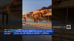 Ledakan di Jembatan Krimea, Putin Tuduh Ukraina Teroris