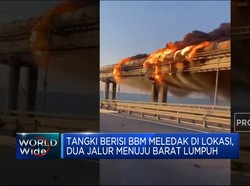 Ledakan di Jembatan Krimea, Putin Tuduh Ukraina Teroris