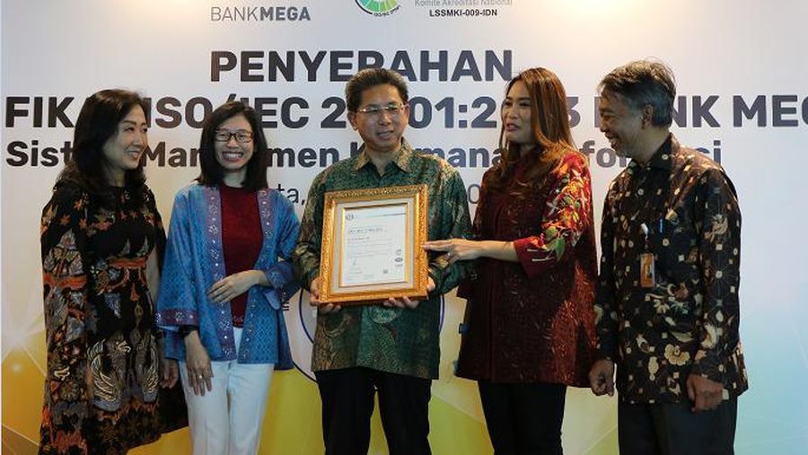 Bank Mega Kantongi Sertifikasi ISO 27001:2013