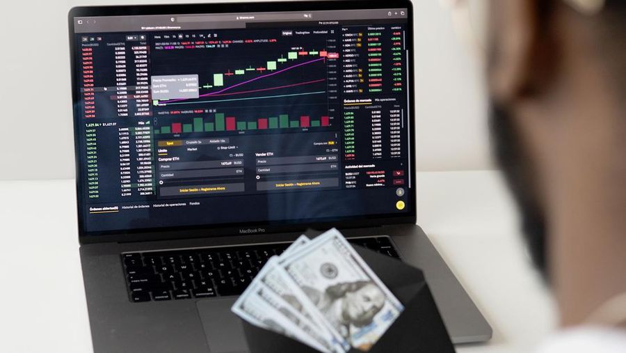 llustrasi perdagangan saham