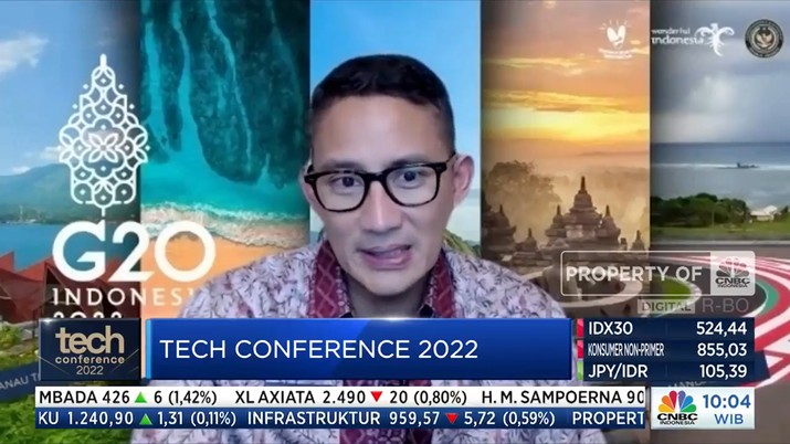 Sandiaga Uno, Menteri Pariwisata dan Ekonomi Kreatif (Tangkapan layar CNBC Indonesia TV)