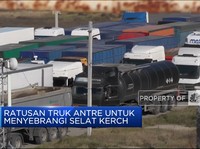 Jembatan Krimea Hancur, Antrean Truk di Selat Kerch Mengular