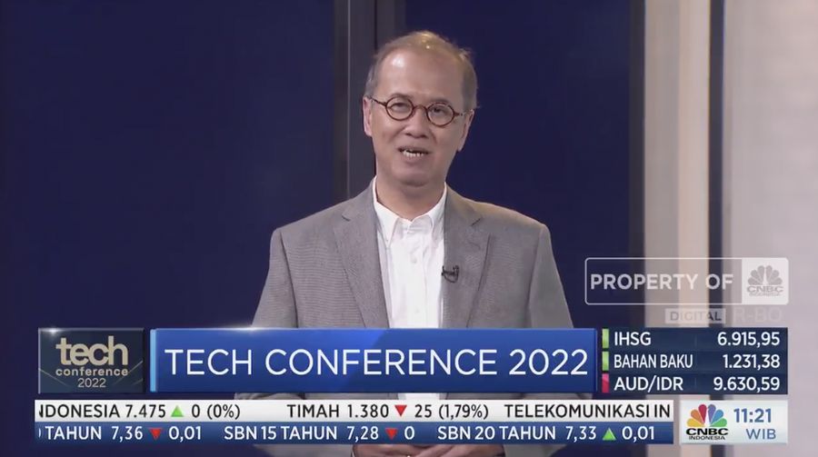 CEO of Allo Bank, Indra Utoyo di acara ²©²ÊÍøÕ¾ Tech Conference, Kamis, (13/10).
