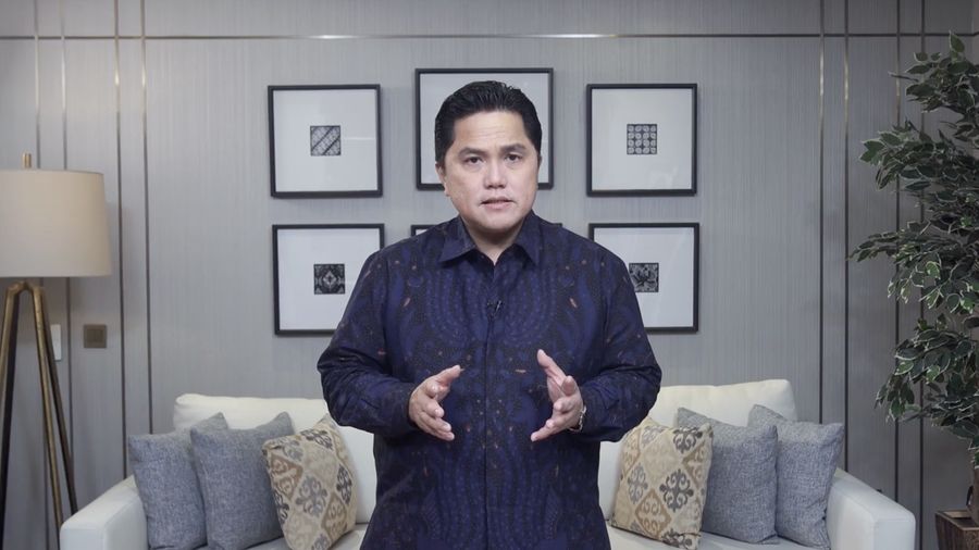 Menteri BUMN Erick Thohir (Tangkapan layar)