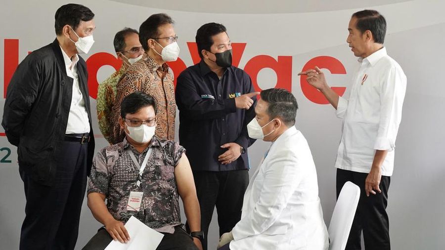 Peluncuran vaksin covid BUMN Indovac. Ist