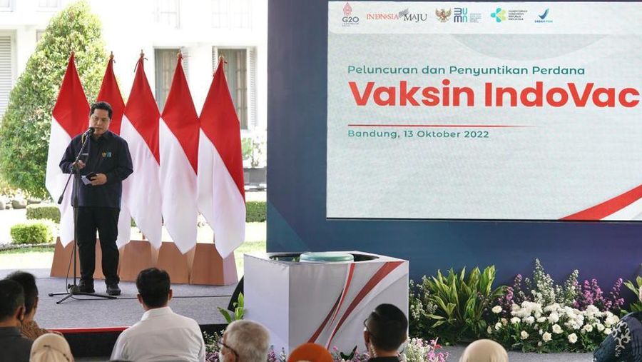 Peluncuran vaksin covid BUMN Indovac. Ist