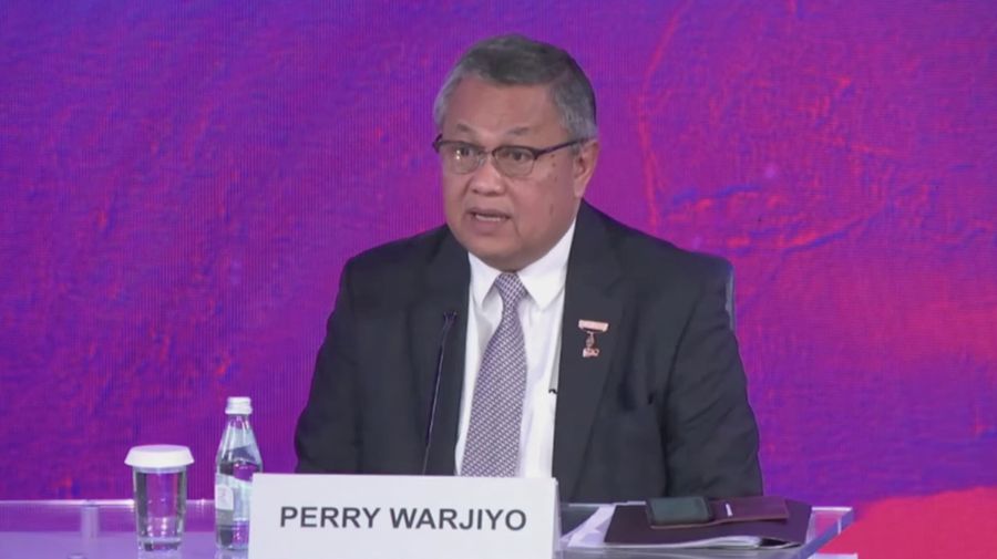 Gubernur Bank Indonesia Perry Warjiyo dalam Acara Press Conference - 4th Finance Ministers and Central Bank Governors (FMCBG) Meeting. (Tangkapan Layar Youtube Bank Indonesia)