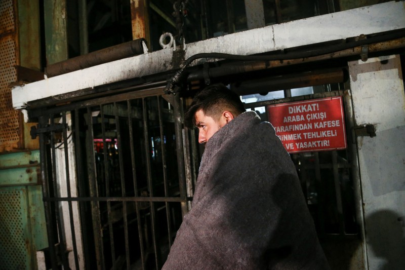A general view of the coal mine after an explosion in Amasra in the northern Bartin province, Turkey October 14, 2022. Ihlas News Agency (IHA) via REUTERS ATTENTION EDITORS - THIS PICTURE WAS PROVIDED BY A THIRD PARTY. NO RESALES. NO ARCHIVES. TURKEY OUT. NO COMMERCIAL OR EDITORIAL SALES IN TURKEY. REFILE - CORRECTING DATE