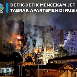 Detik-detik Mencekam Jet Sukhoi Tabrak Apartemen di Rusia