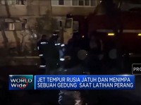 Jet Tempur Rusia SU-34 Jatuh Saat Latihan di Yeysk