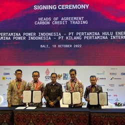 Pertamina Hulu Energi Tandatangani Perjanjian Karbon Kredit