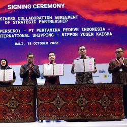 Wujudkan NZE, Pertamina Teken Sejumlah Perjanijan Kerja Sama