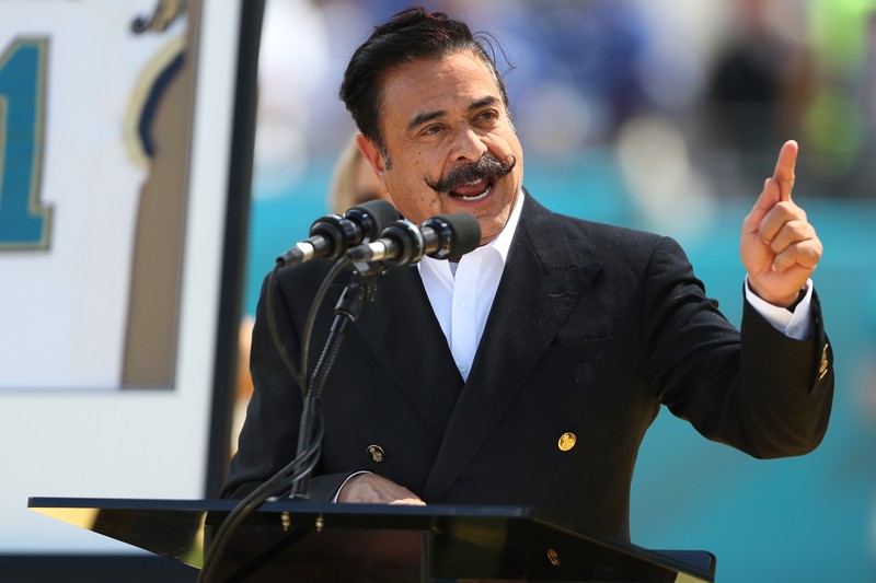 Shahid Khan Fulham owner and Chairman Shahid Khan walks onto the Craven Cottage pitch before the match (Photo by John Walton - PA Images via Getty Images)
