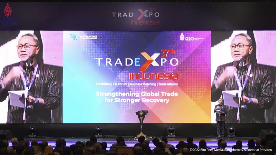 Peresmian Pembukaan Trade Expo Indonesia Ke-37 Tahun 2022, Kabupaten Tangerang, 19 Okt 2022