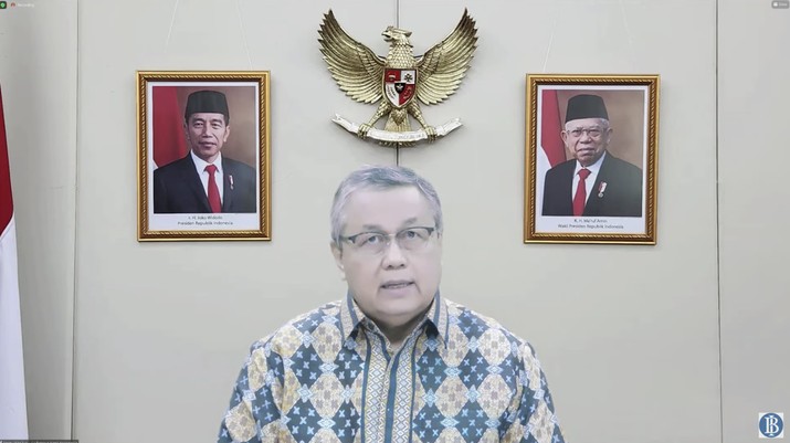 Gubernur Bank Indonesia Perry Warjiyo Mengumumkan Hasil RDG Bulanan Bulan Oktober 2022 dengan Cakupan Triwulanan. (Tangkapan Layar Youtube) Gubernur Bank Indonesia Perry Warjiyo Mengumumkan Hasil RDG Bulanan Bulan Oktober 2022 dengan Cakupan Triwulanan. (Tangkapan Layar Youtube)