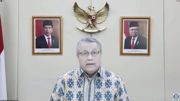 Gubernur Bank Indonesia Perry Warjiyo Mengumumkan Hasil RDG Bulanan Bulan Oktober 2022 dengan Cakupan Triwulanan. (Tangkapan Layar Youtube)