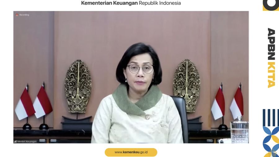 Menteri Keuangan Sri Mulyani Saat Konferensi Pers APBN KITA Oktober 2022. (Tangkapan Layar via Youtube Kemenkeu)