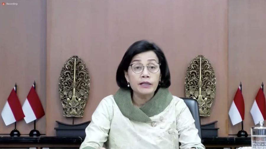 Menteri Keuangan Sri Mulyani Saat Konferensi Pers APBN KITA Oktober 2022. (Tangkapan Layar via Youtube Kemenkeu)