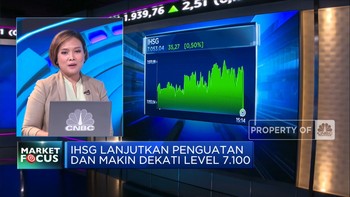 Market Focus: IHSG Dekati 7.100 Hingga Rupiah Masih Tertekan