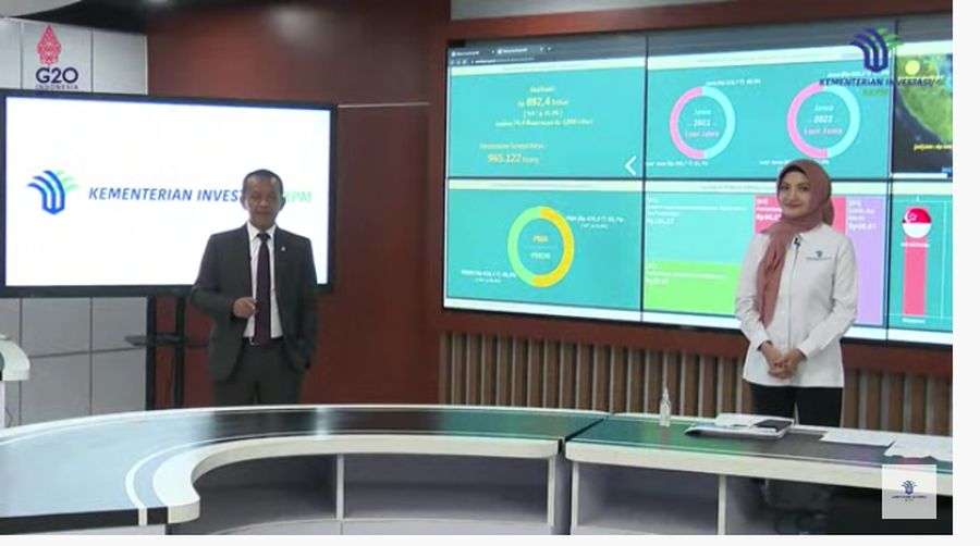 Menteri Investasi/Kepala Badan Koordinasi Penanaman Modal (BKPM) Bahlil Lahadalia Memberikan Keterangan Pers Mengenai Realisasi Investasi PMA & PMDN Triwulan III (Juli-September) Tahun 2022, Senin (24/20/2022). (Tangkapan Layar via Youtube BKPM)
