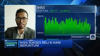 Reli 6 Hari Beruntun, IHSG Pepet Level 7.100