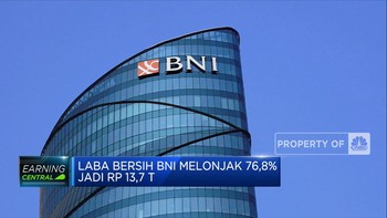 Laba Bersih BNI Melejit 76,8% Jadi Rp 13,7 Triliun