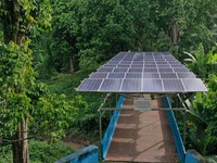 PLTS Irigasi Desa Tanjung Raja. (Dok. PTBA)